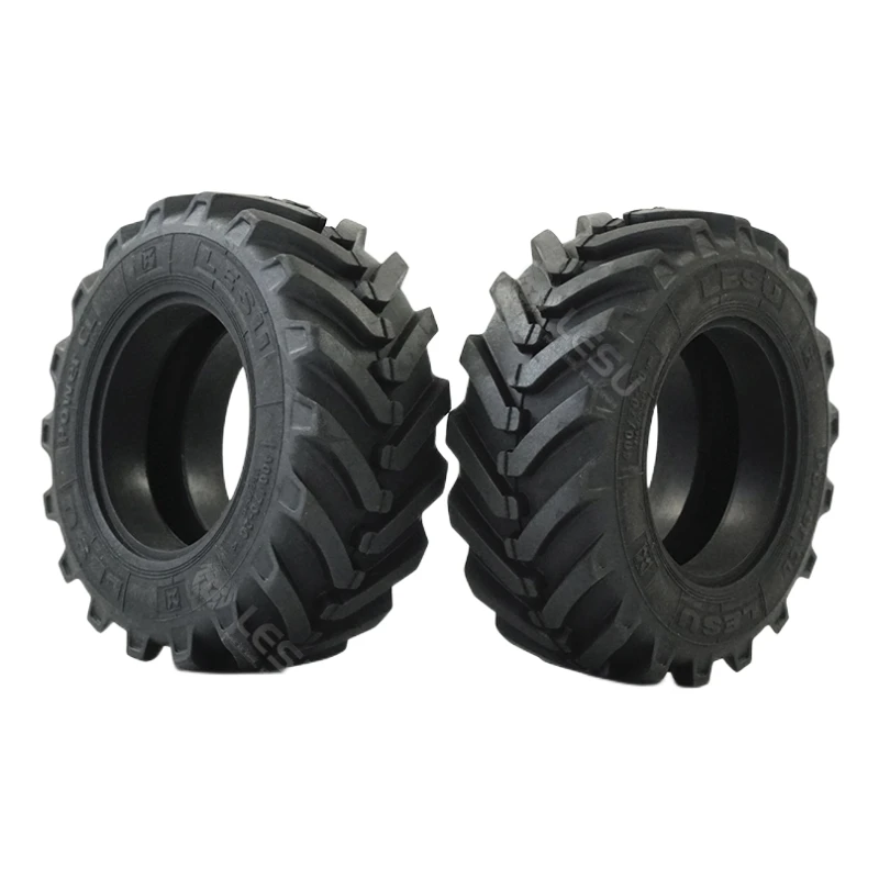 Tires Tyre Wheel Hub Rims for 1/14 Lesu Model Aoue-BL71 Two-head Busy Loader Rc Hydraulic Model Diy Upgrade Parts