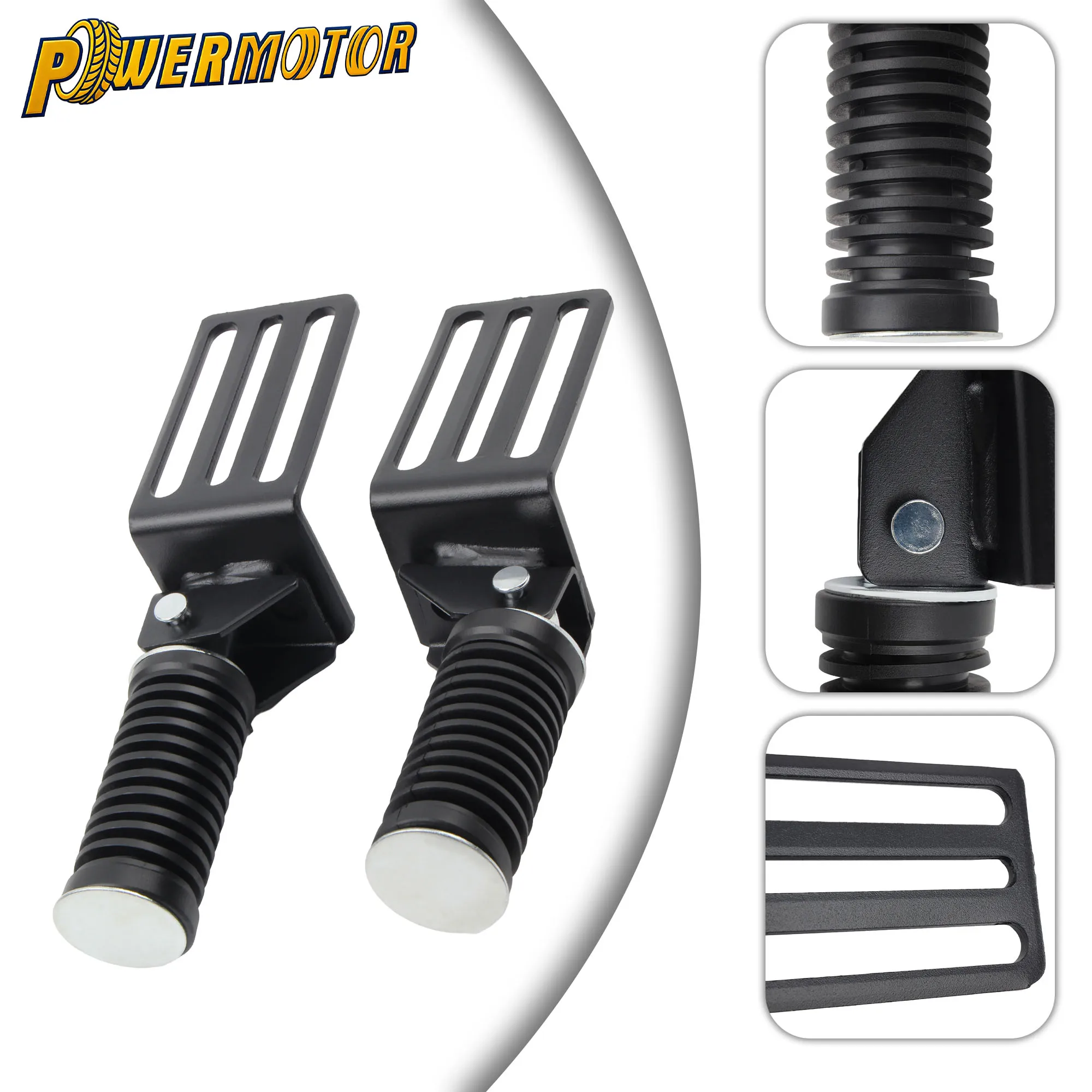 2Pcs Motorcycle Foldable Metal Foot Pegs for Enhanced Riding Experience Scooter Expansion Foot Pedal Anti-Slip Footrest Modified
