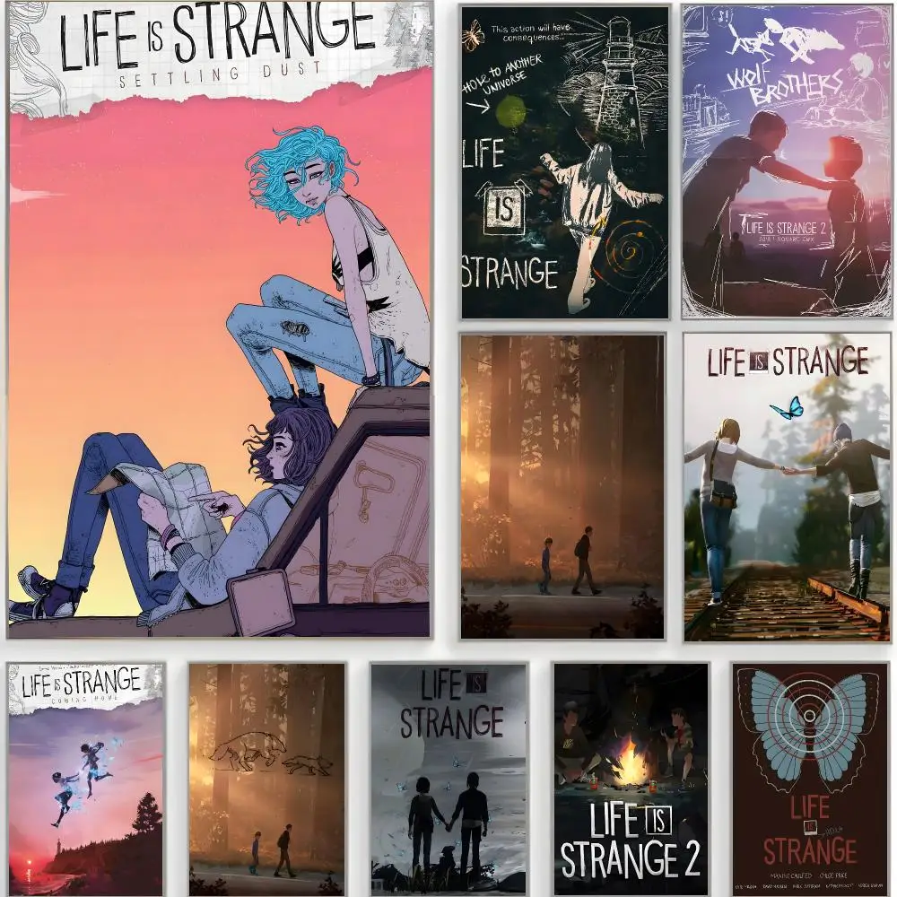 adventure game L-Life Is Strange Poster Classic Wall Art  Home Decor  Peel and Stick Unframed