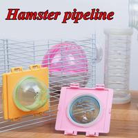 Hamster Tunnel Cage Interface Fitting External Pipe Cage Cap Connection Plate Tunnel Stopper Plug Pet Toy Cages Pet Supplies