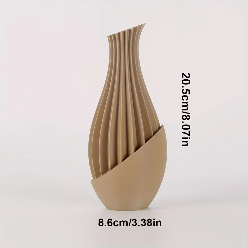 قطعة واحدة من مزهرية بوهو ستايل مع تصميم مخطط - مثالية للزهور المجففة والترتيبات الطازجة #4