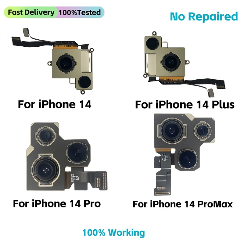 Good Wokring Camera For iPhone 12 13 Pro 14 Pro Max MINI Back Camera Rear Main Camera For iPhone 11 12 13 PRO MAX 14 Plus Camera