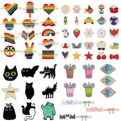 Cartoon Frog Cat Charms for Iwatch Rainbow LGBT Watchband Decorative Charm Jewelry Astronaut Star Stud Charm for Apple Straps