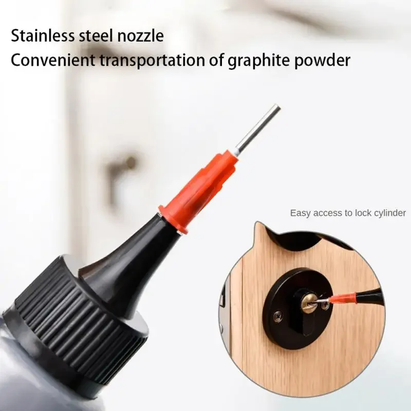 Powdered Graphite Lubricants Door Lock Lubricant Keyhole All Purpose Graphite Powder for Sliding Doors Stuck Locks Stiff