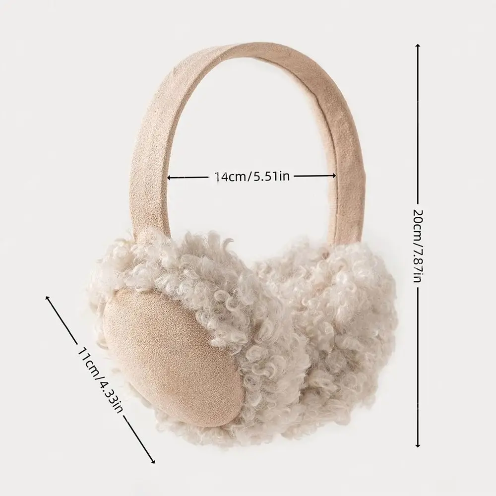 Новые теплые наушники, однотонные наушники с защитой от холодного ветра, вьющиеся антифризные наушники для женщин