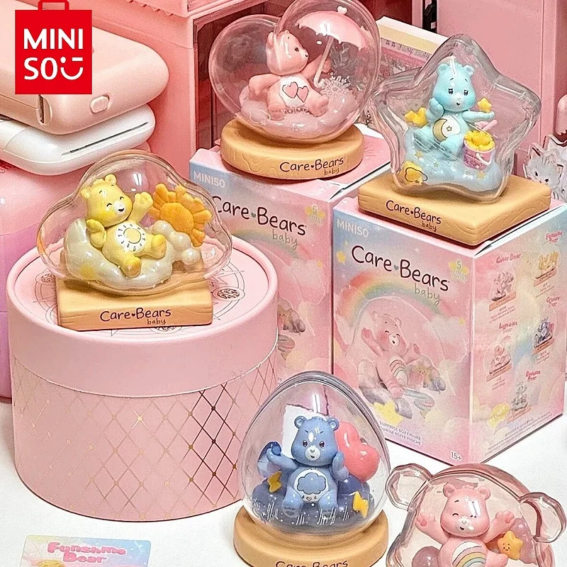 Authentic Stock MINISO Care Bear Weather Forecast Series Trendy Toy Figurines For Girls As Gifts