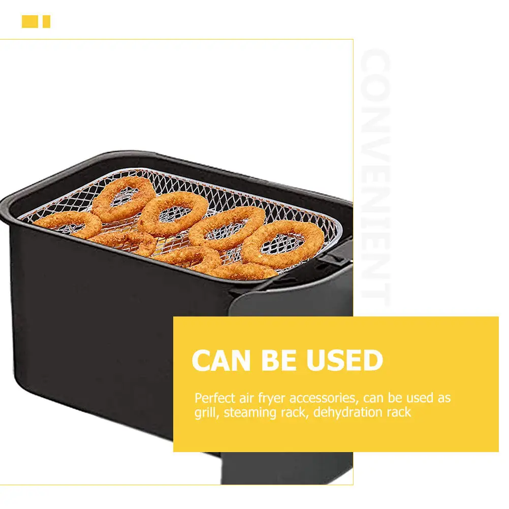 

Трехуровневая решетка-гриль из нержавеющей стали для аэрофритюрницы, подставка для дегидрации, аксессуар для аэрофритюрницы, кухонный гаджет, решетка для барбекю
