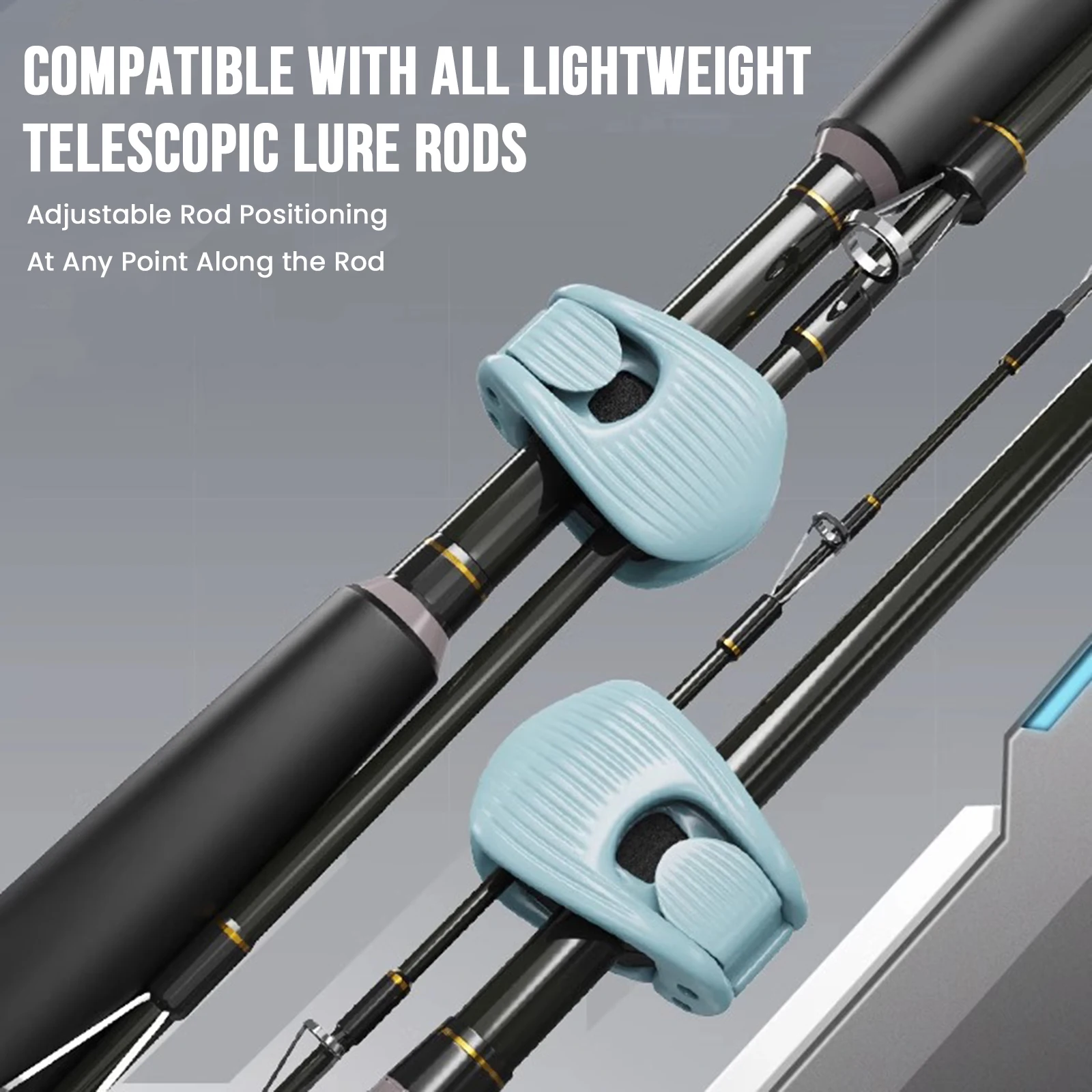 متعددة الوظائف قضيب حامل الصيد رود كليب الصيد رود حامل المثبت كليب لمختلف أحجام قصبة صيد خشبية