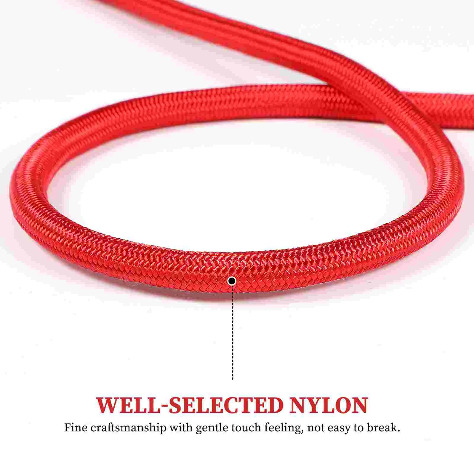 POPETPOP Dog Training Dog Walking Leash Pet Supply Dog Nylon Rope (Red)