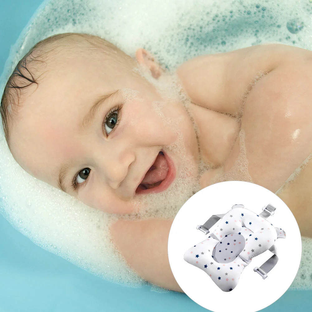 

Net Bath Mat Bathtub Sling Baby Seat Support Floating Pad Polypropylene (pp) Cradle