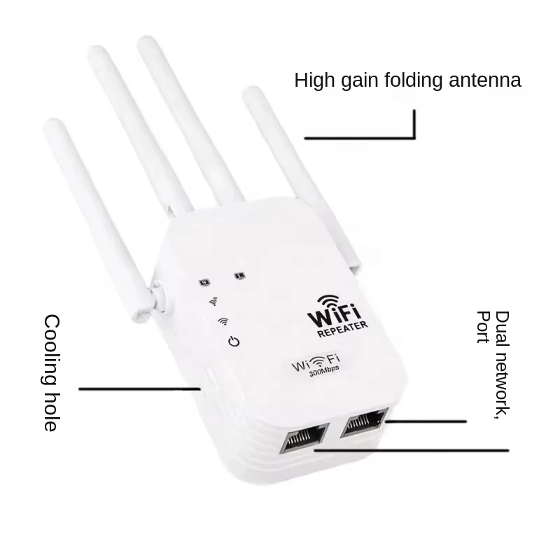 Factory Price Mini Wifi Extender Easy Setup Signal Amplifier Wifi Booster 300Mbps Rpteur Sans Fil 2.4G
