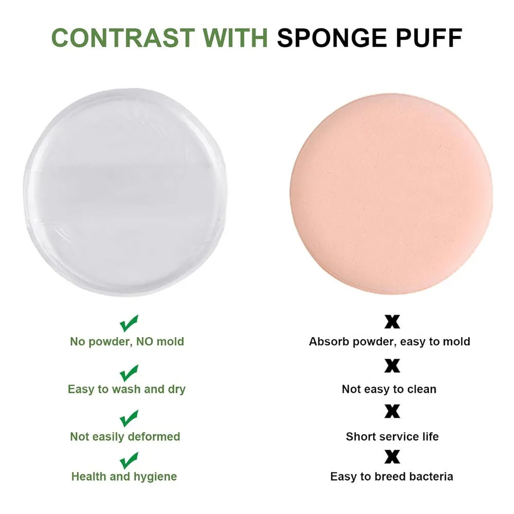 Bouffée cosmétique en Silicone, mélangeur de maquillage doux, éponge de beauté pour fond de teint liquide BB crème, accessoires de maquillage, 1 à 5 pièces