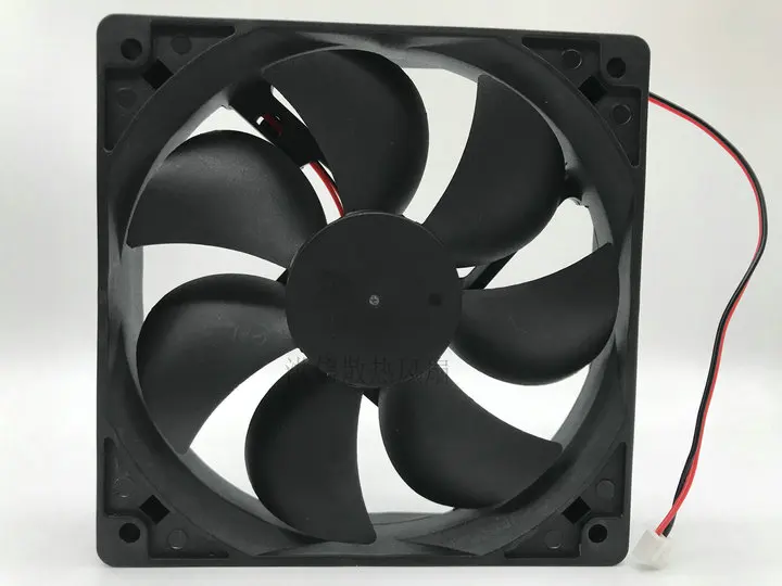 POWERYEAR PY-1225L12S DC 12V 0.20A 120x120x25mm 2-Wire Server Cooling Fan