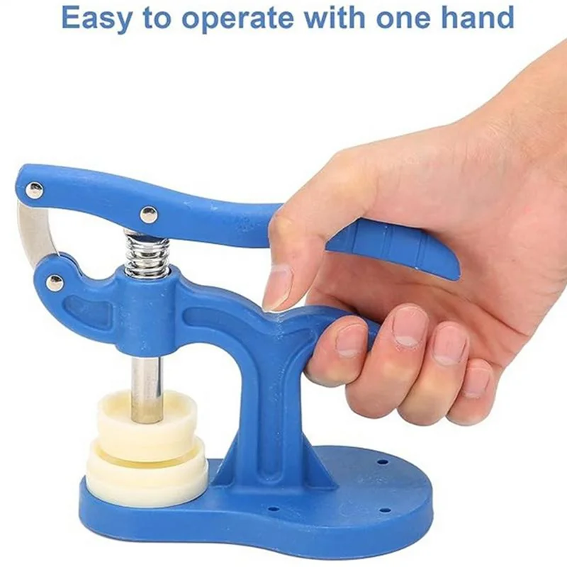 ABZV-Juego de prensado de reloj, herramienta de prensado profesional, Kit de reparación de prensado de carcasa trasera de reloj con troqueles de ajuste de 12 piezas antideslizantes