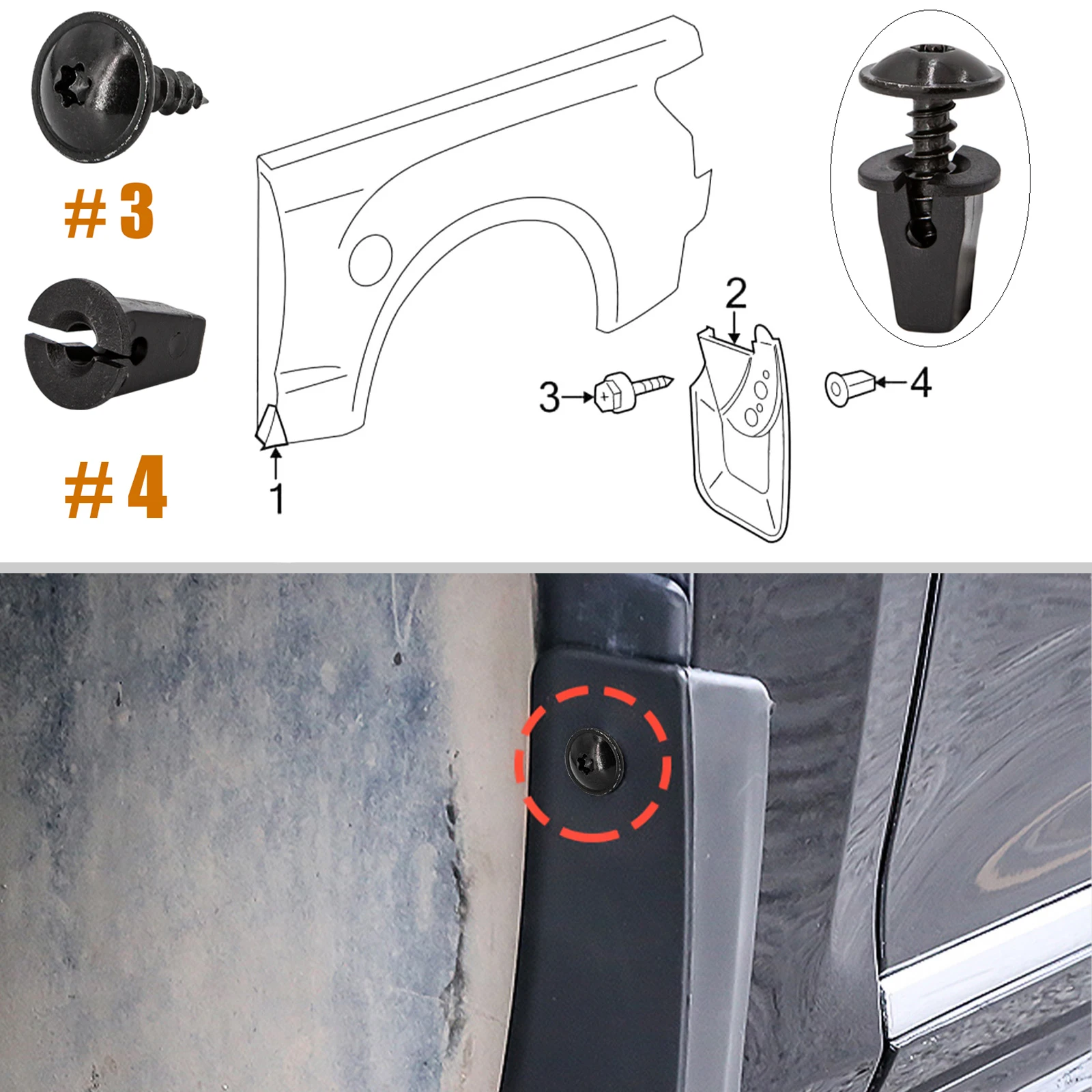 Undertray Engine Under Cover Fixing Clips Exhaust Heat Shield Nut Washers Trim Panel Mud Flaps Screw For Audi A3 A4 A6 A8 Q5 TT