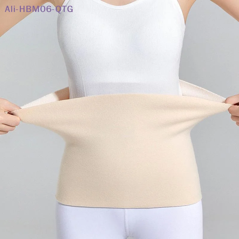 NEW Fleece Lined Waist Warmer Soft Thermal Waist Support Band Fleece Lined Warm Belly Protector For Men Women Autumn Winter Use