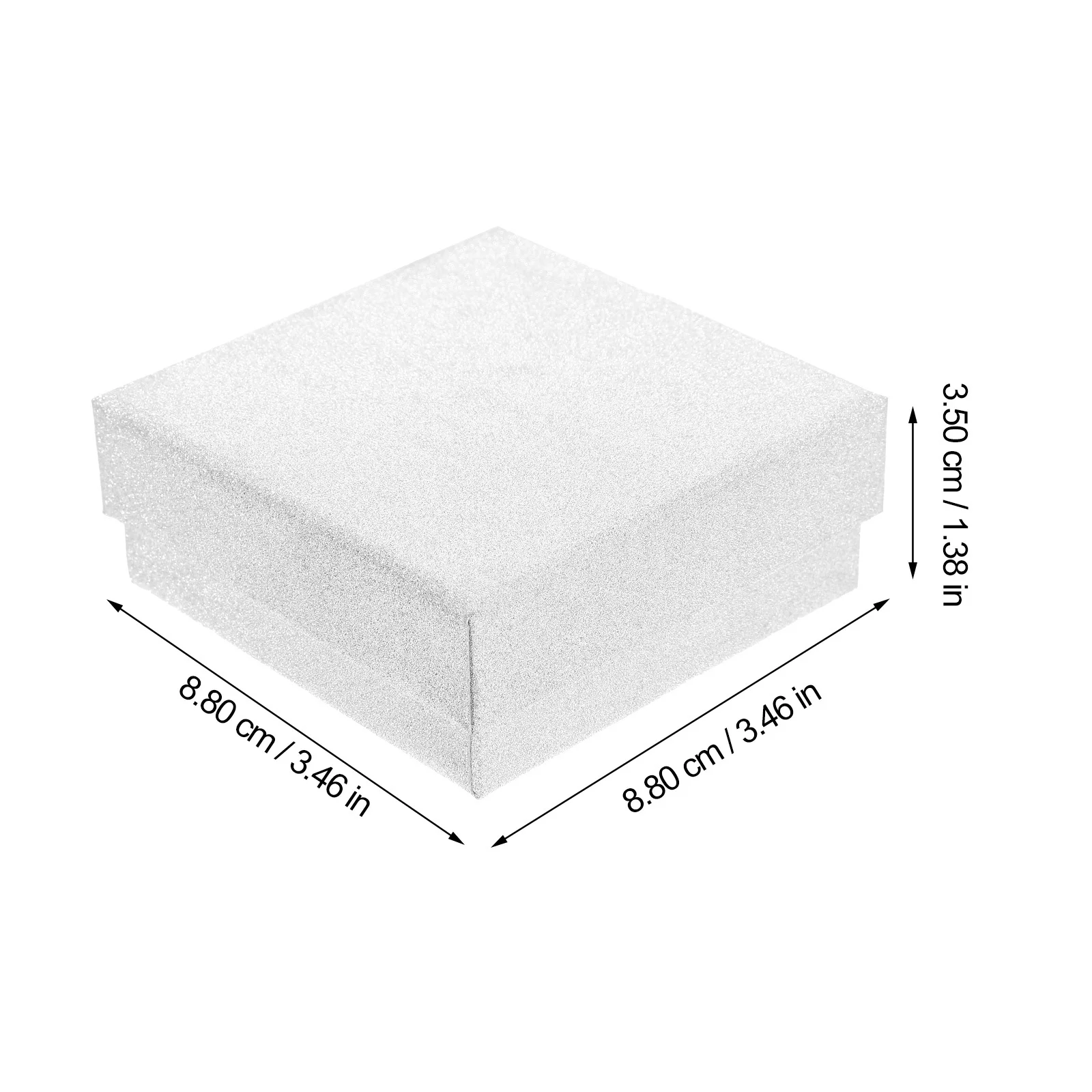 10Pcs Stylish Jewelry Gift Box Exquisite Earring Necklace Bracelet Packaging Creative Reusable Lint Sponge Material