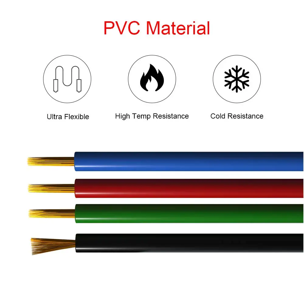 DC 12V 4Pin Extension Power Cable 5m 10m 20m 50m LED Connect Wire Tinned Copper Electrical Cord For SMD2835 5050 LED Strip Light
