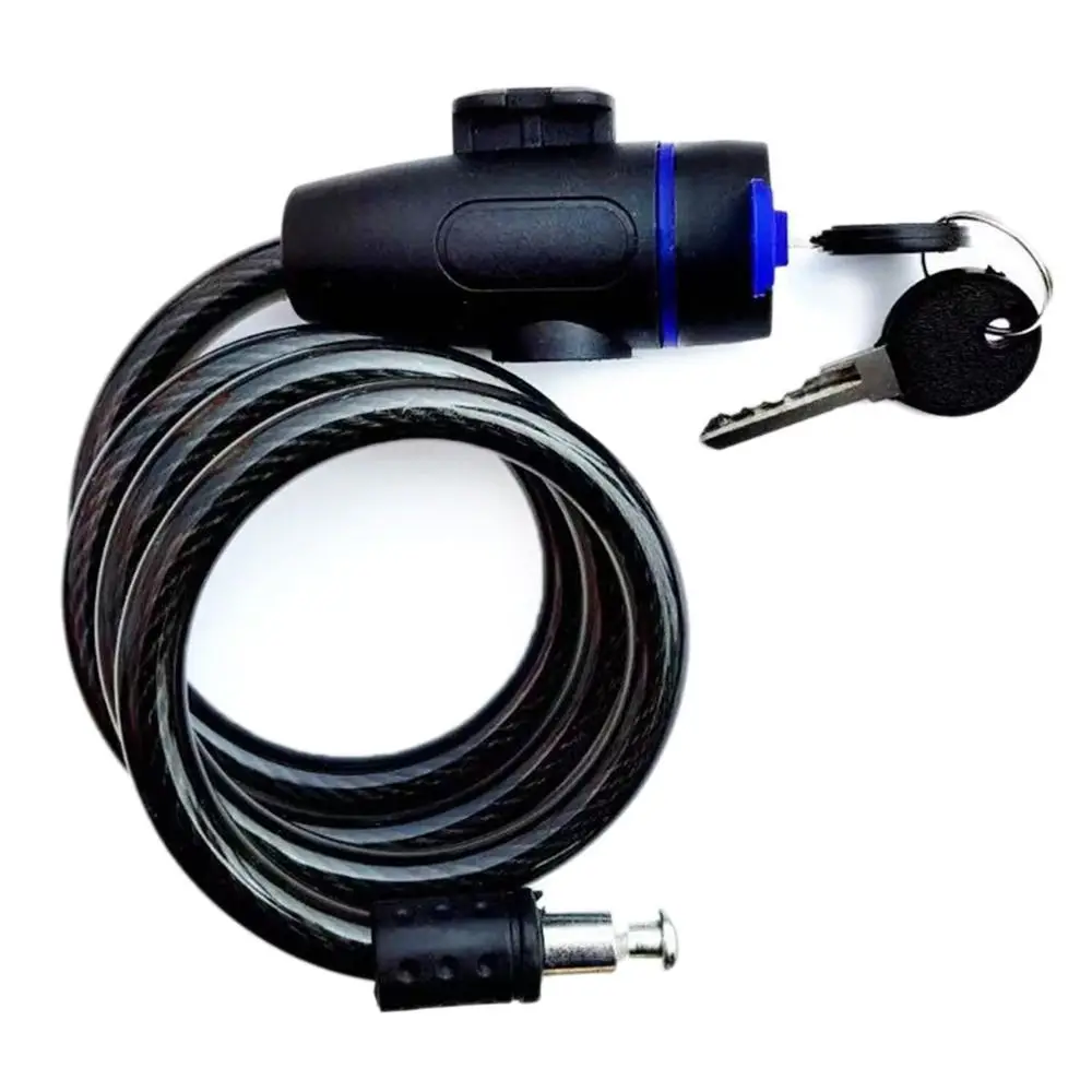 Candado de seguridad antirrobo Universal para bicicleta, candado de alambre de acero de 90cm para motocicleta, Cable de seguridad con 2 llaves