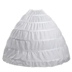 6 Hoop Skirt for Women Ball Gown Petticoat Crinoline Wedding Underskirt Half Slips