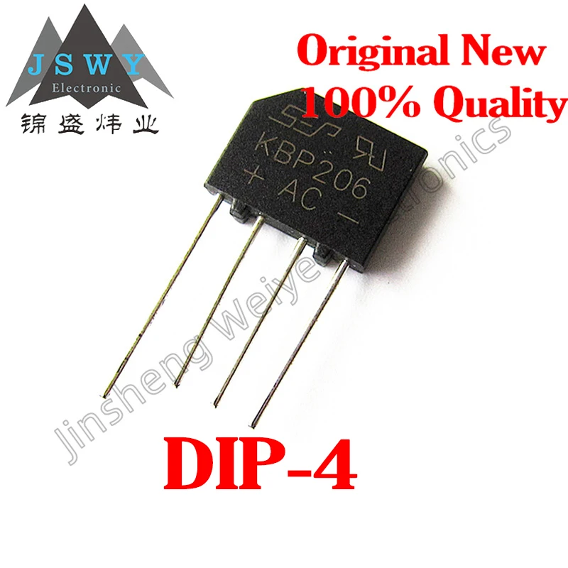 

10PCS KBP206 KBP210 KBP307 KBP310 KBP406 KBP410 In-line DIP-4 Diode Bridge Rectifier 100% brand new and free shipping