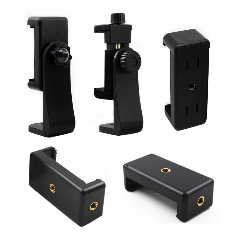 

E-shaped Phone Clip Live Streaming Stand Lazy Selfie Stick Phone Clip Ballhead Tripod Camera Photography Accessories