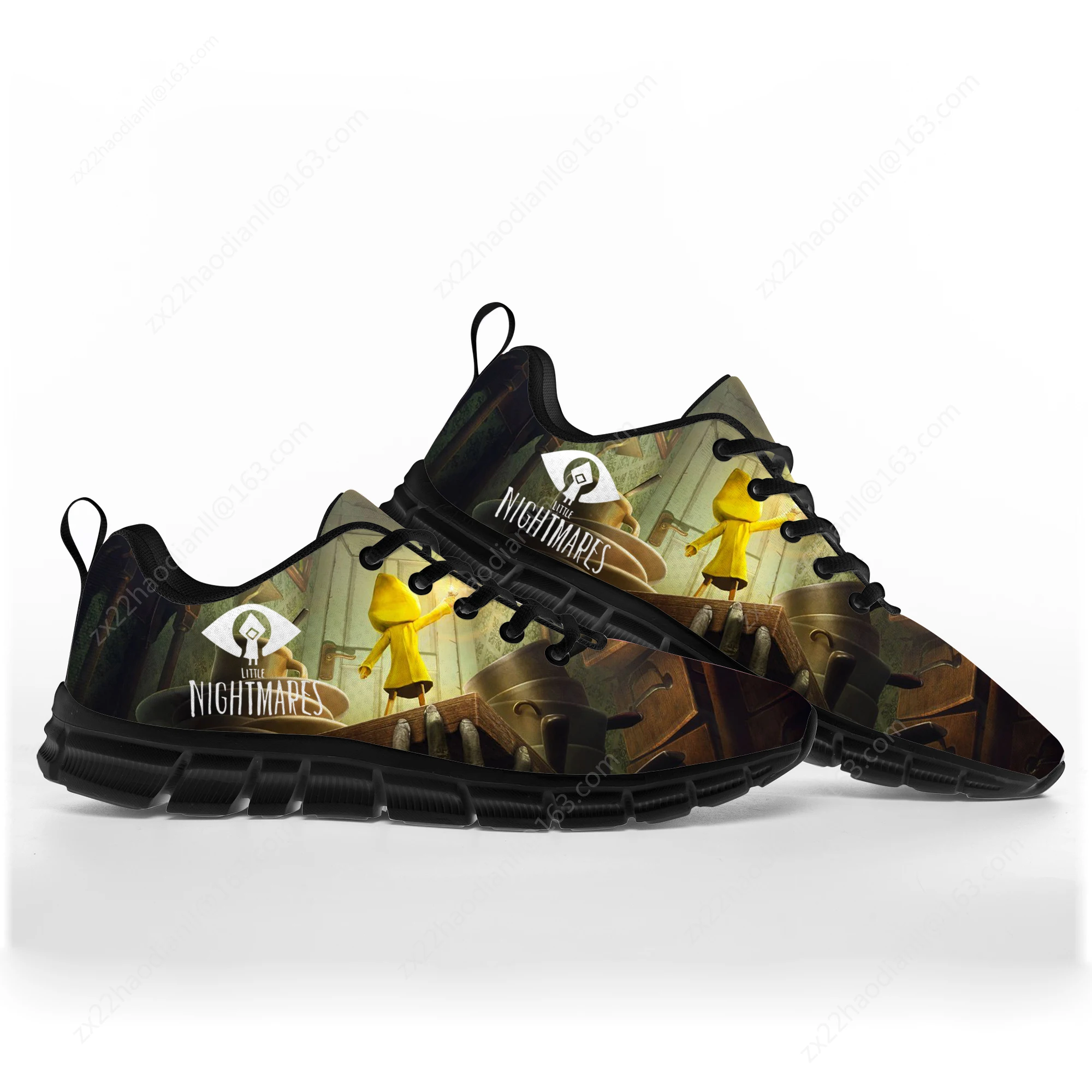 لعبة Little Nightmares كارتون فيلم أحذية رياضية رجل إمرأة مراهق أطفال أطفال أحذية رياضية مخصصة عالية الجودة زوجين الأحذية #2