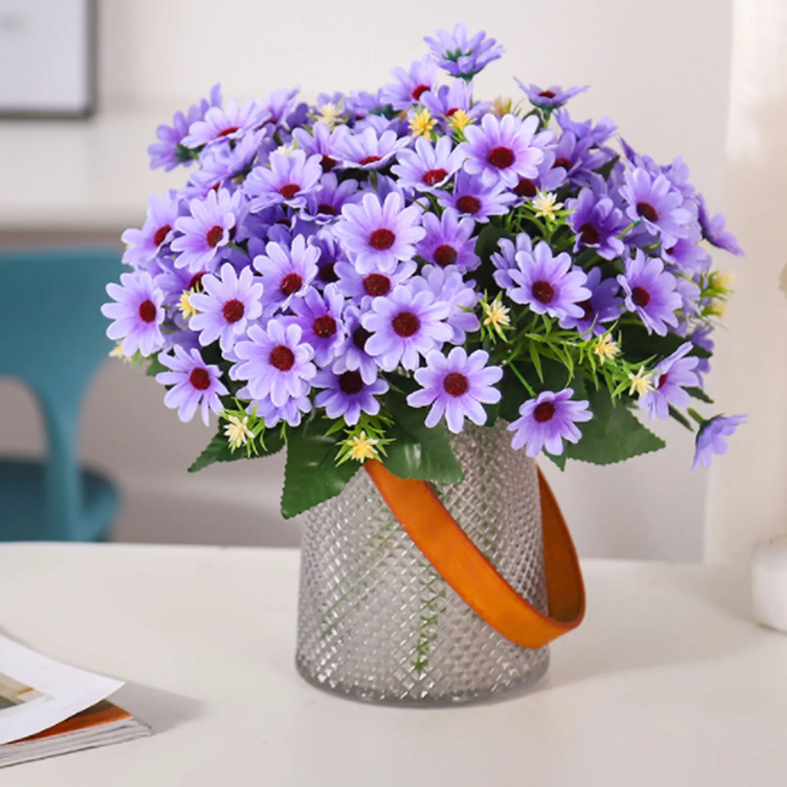 Fake Plastic Gerbera Flowers Imitation Decorative Flower for Baby Shower Home Decorations