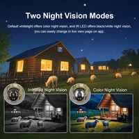 Ubox Solar Camera 4G LTE Cellular Trail Camera with Solar Panel Security Cam Full Color Night Vision for Outdoor Wildlife 2