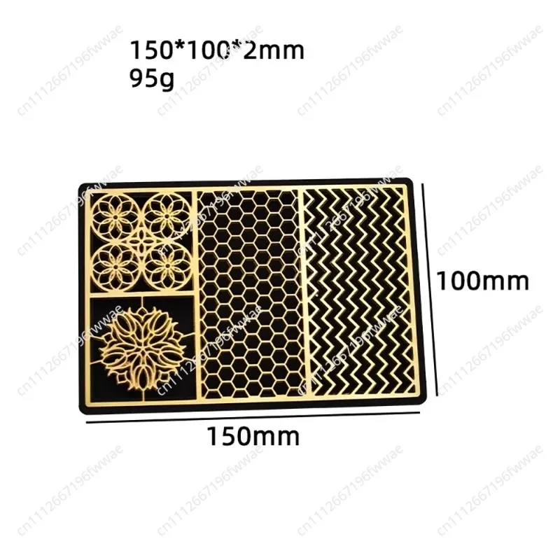 High-End Food Grade Brass Ice Stamp Mold Ice Cube Design Plate Bar Bartender Whiskey Pressing Stamping Square Tray with PVC Pad