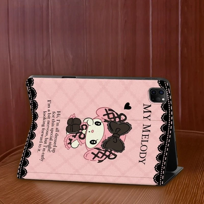 

Melody IPad Case for 11th A16 2025 Air7 11inch Pro Case Mini6 7 8.3in 10th 9th Book-Style Cover Air5 Tablet Case with Pen Slot