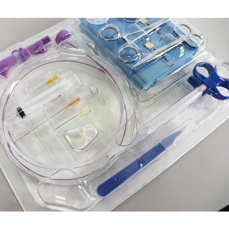 SY-L147A Polymer Surgical Consumables Percutaneous Endoscopic Gastrostomy PEG Kit For Gastrostomy Feeding