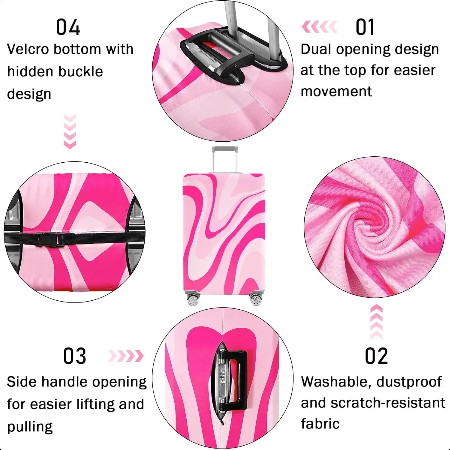 Lage Cover for Suitcase Elastic Suitcase Cover Protector Carry On Lage Sleeve Anti Scratch Travel entials Fits 2326