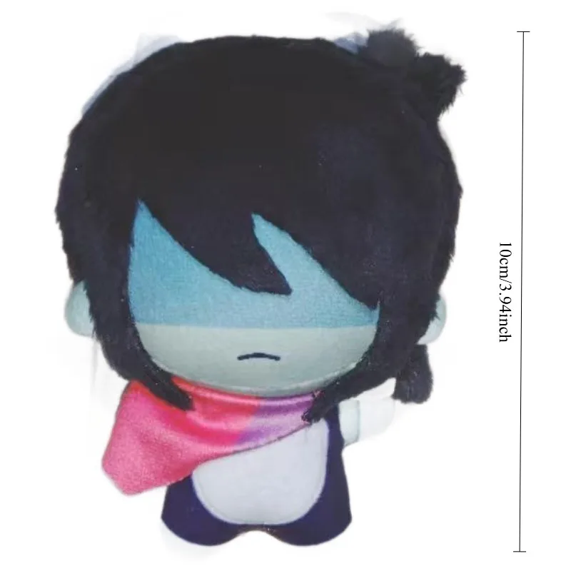 10cm Deltarune Kris Plüschtier Weiches Stofftier mit Rosa Schal Blaues Haar Anime-Spiel-Charakter Plüschfigur für Fans Geburtstagsgeschenk – Detail 1