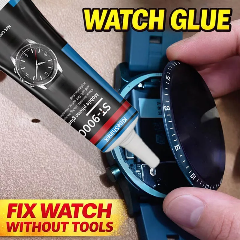 30ml Watch Glue Compatible,Fast- Transparent Adhesive,for Watch Repair,Case,Hands,Strap Assembly-Multi-Purpose Precision Glue