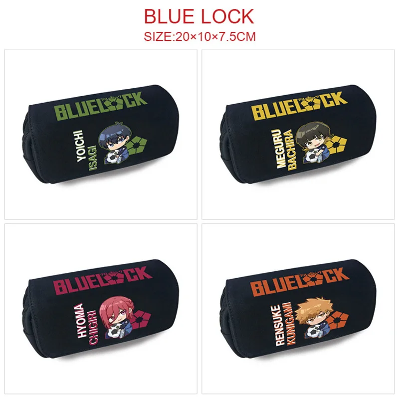 

Anime Blue Lock Pencil Case Double Layer Storage Make up Cosmetic Bag Pencil Box Student School Office Pen Bag