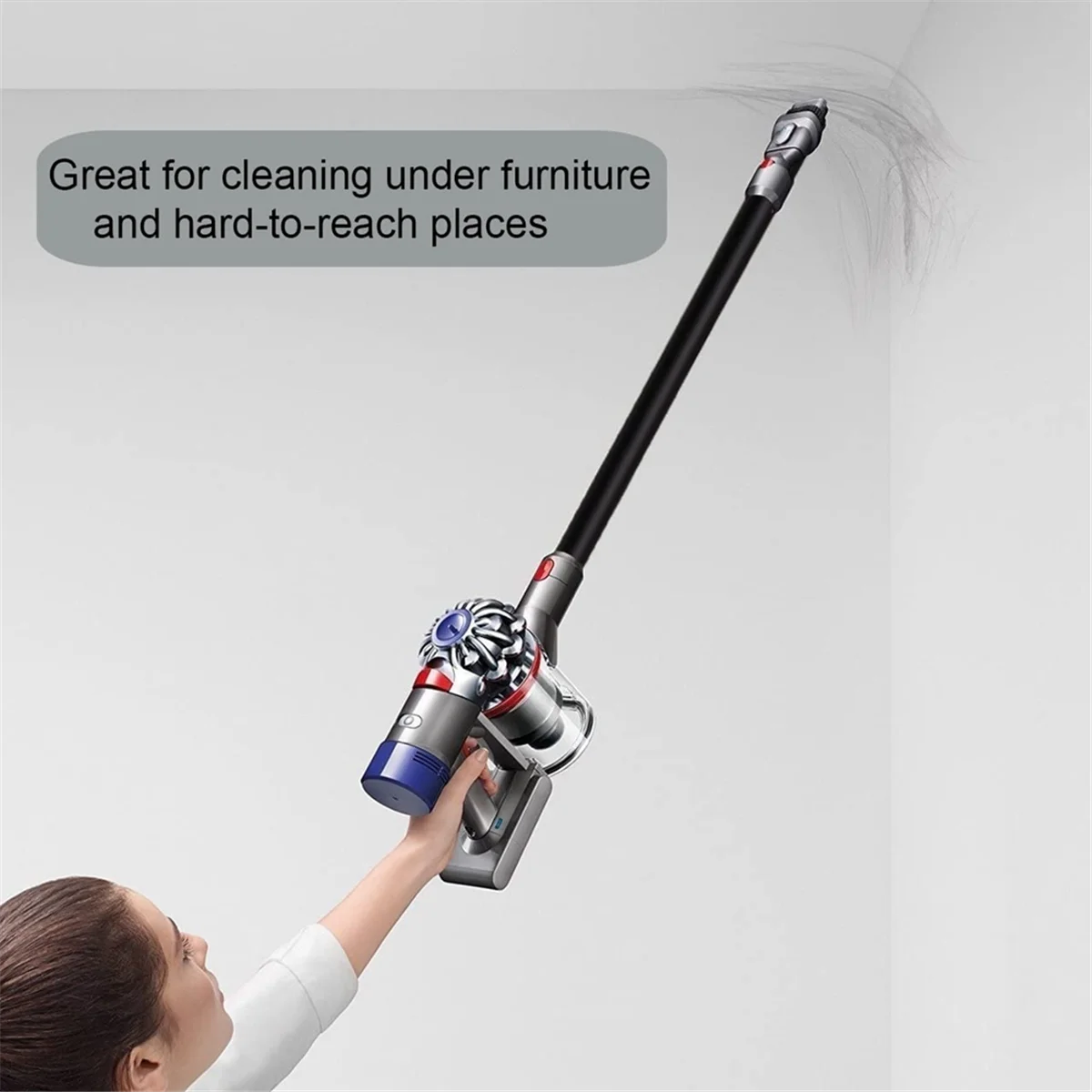 Quick Release Wand for Dyson V6/DC58/DC59/DC61/DC62/DC74 Vacuums Attachment Extension Tube Stick Vacuum Cleaners Black_ABLE