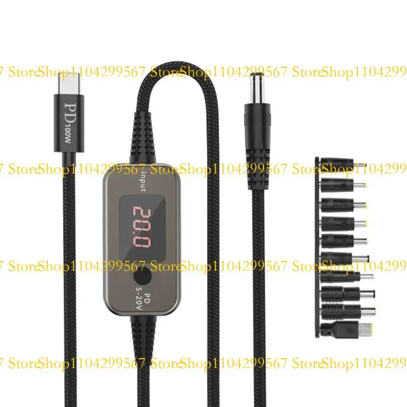 

CS1W PD100W Тип C к DC5.5x2,1 мм Power Cable 10 Советы Советы Советы Регулируем