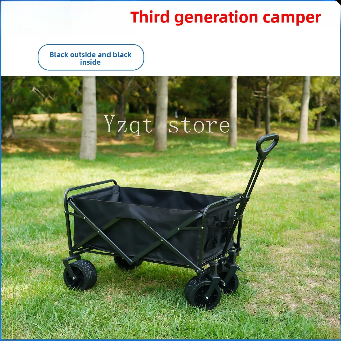 Outdoor camper stall storage field camp trailer home shopping foldable trolley
