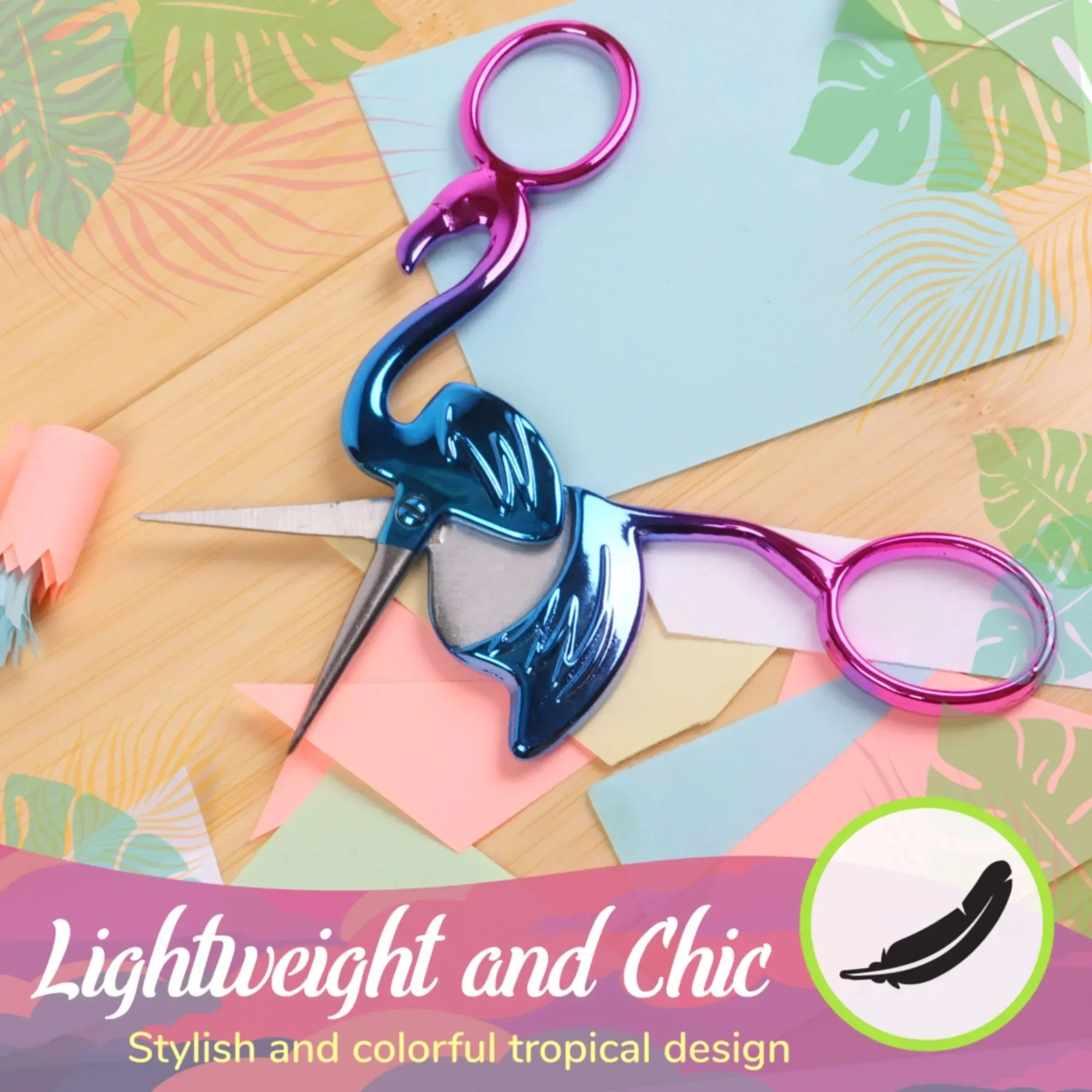 JubileeYarn フラミンゴ クラフト刺繍はさみ - ピンク - 1 ペア