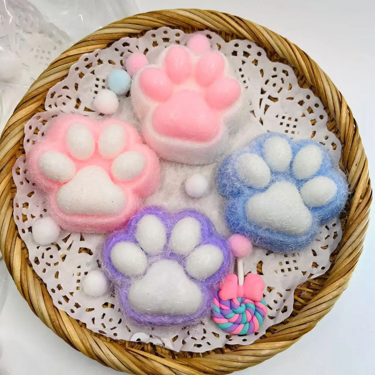 Plush Squish Antistress เท้า Cat Paws บีบของเล่นน่ารักนุ่ม Squishy Taba เท้าของขวัญเด็กผู้หญิงของเล่น Antistress ของเล่นสําหรับผู้ใหญ่