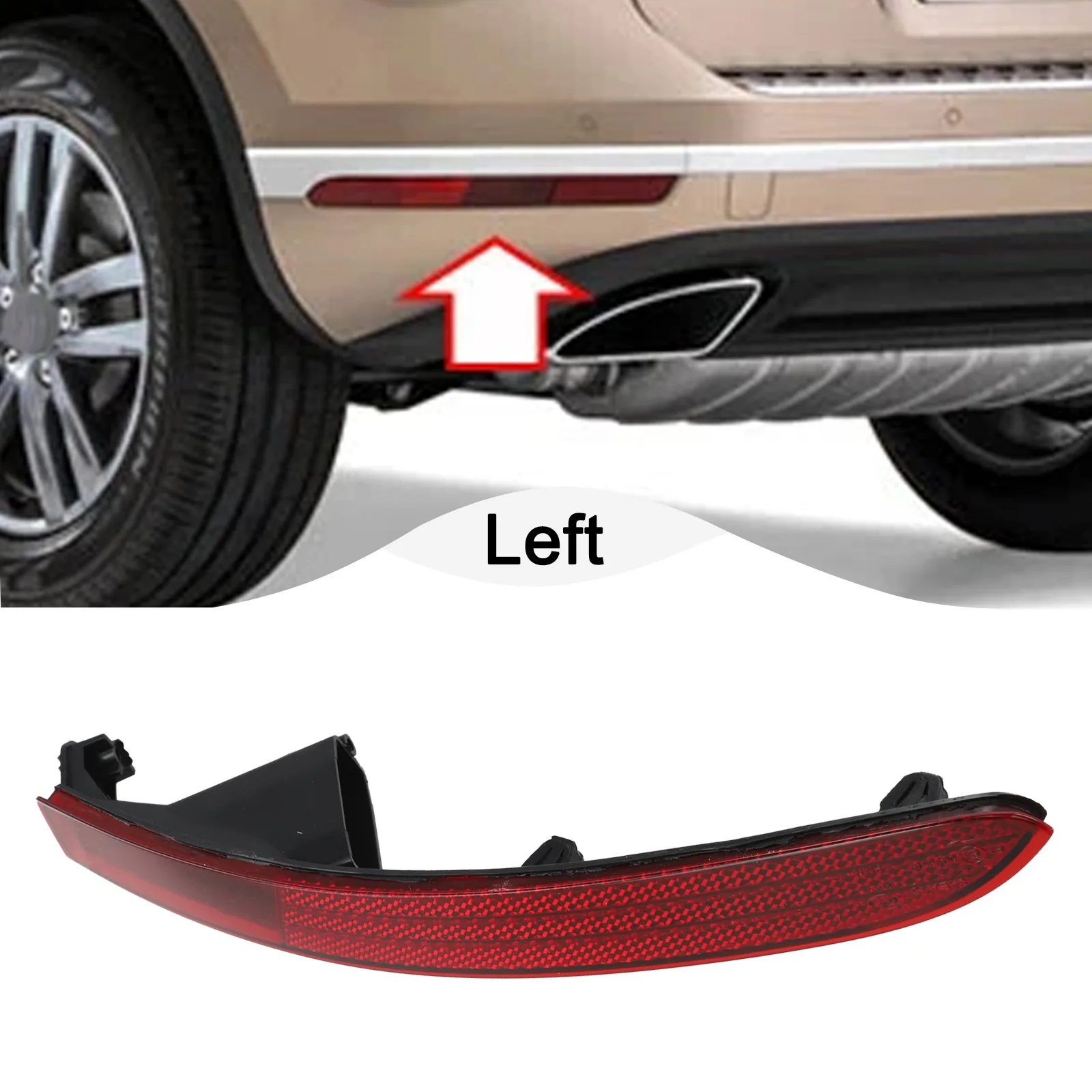 

Car Maintenance Left Side Reflector Direct Fit Fog Light As Shown Direct Replacement Part OE Part Number 7P6945701K