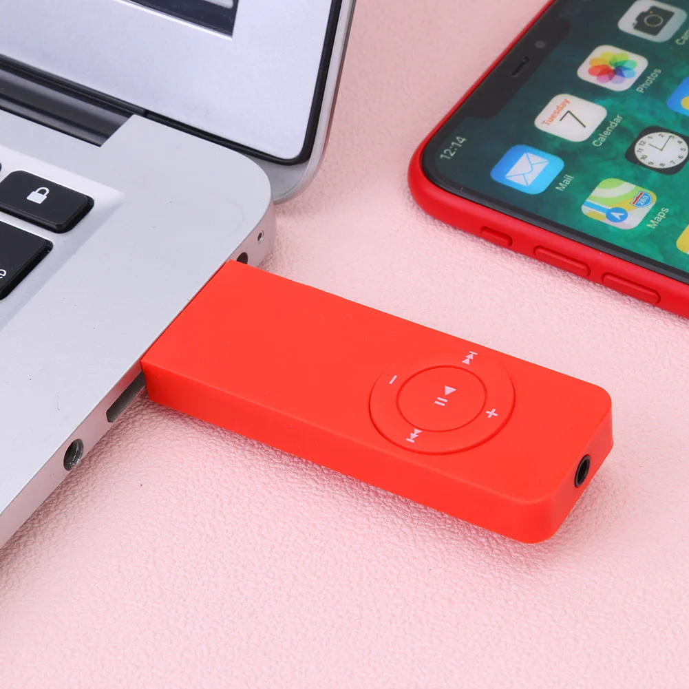 مشغل موسيقى MP3 محمول USB Pendrive يدعم بطاقة TF سعة 64 جيجابايت وبطارية مدمجة
