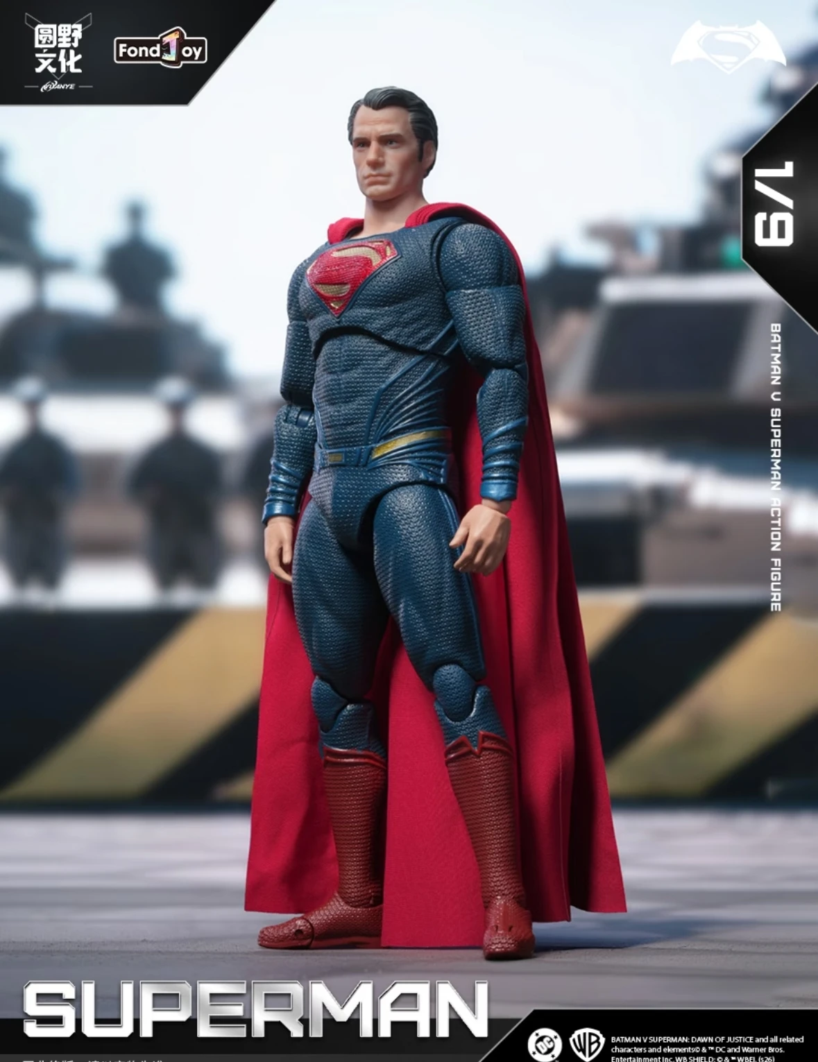 NEW FondJoy BVS Figure Superman 2.0 Action Figures Armored Batman 1/9 Batman v Superman：Dawn of Justice DC Toy Gift view 4