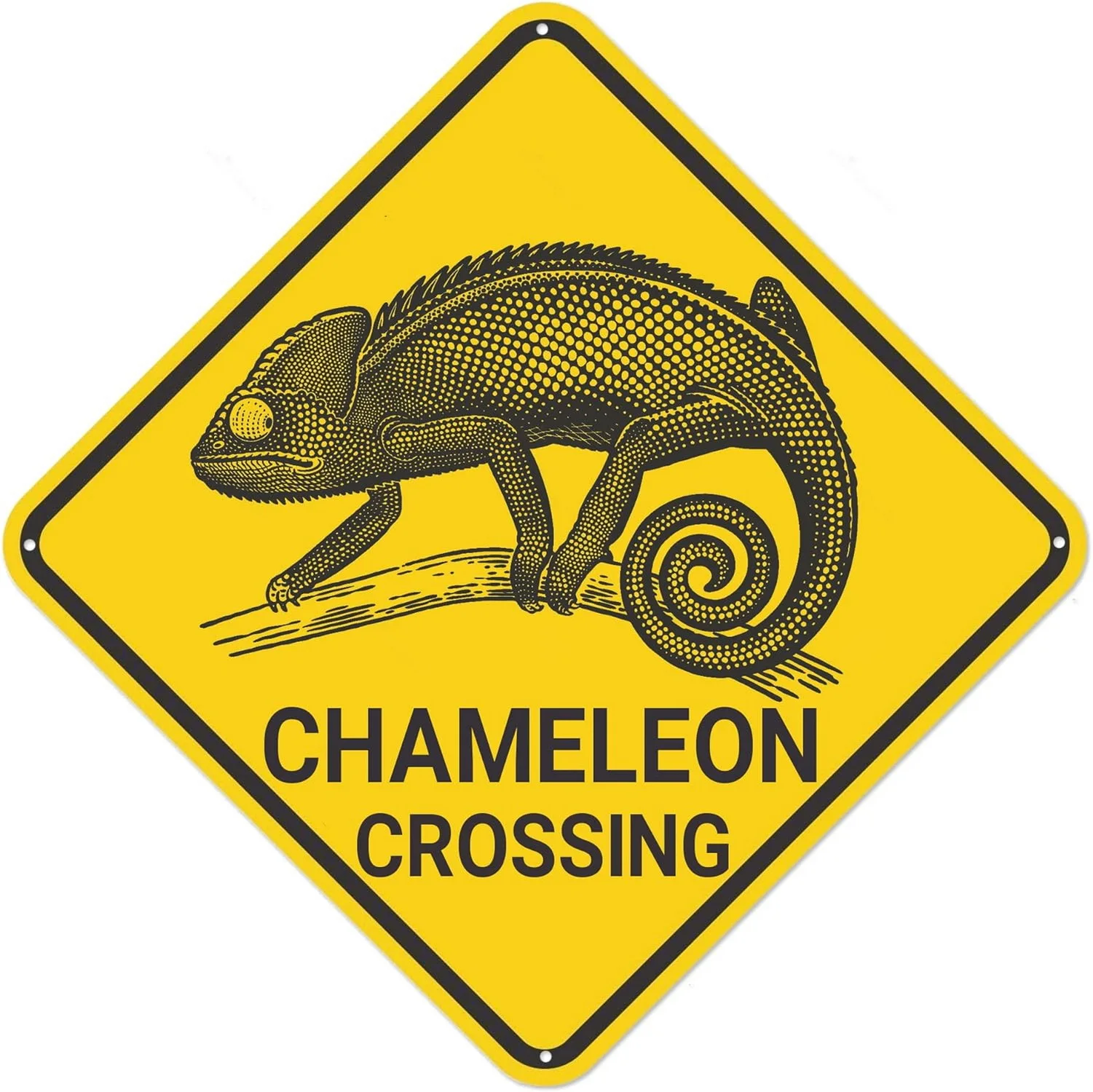 Metal Yellow Caution Warning Road Street Signs Xing Panda Bear Turtle Crossing Outback Road Street Sign for Gate Farmhouse Decor