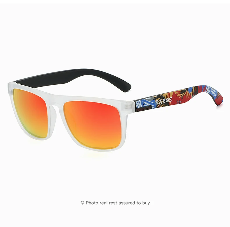 KAROS Polarisierte Sonnenbrille für Herren/Damen, Camo-Rahmen, UV400-Schutz zum Fahren, Angeln, Radfahren – Detail 30