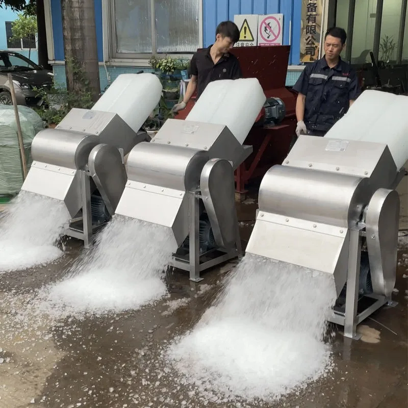304 Stainless Steel Automatic Ice Breaker Machine Large Commercial Ice Cube Crusher Factory Direct Sale Logistics Preservation