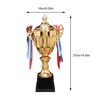 Pokalsieger Trophäe für Kinder und Erwachsene, Trophäen, Goldmetall, Pokalprops -Trophäe, Belohnungswettbewerb, Partybevorzugungen 8 Hauptverkäufe Trofeu Fußballmeisterschaft - №8