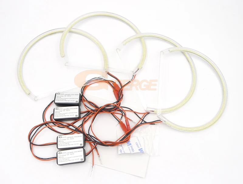 For Dodge Challenger 2008 2009 2010 2011 2012 2013 2014 Excellent Ultra Bright COB Led Angel Eyes Kit Halo Rings