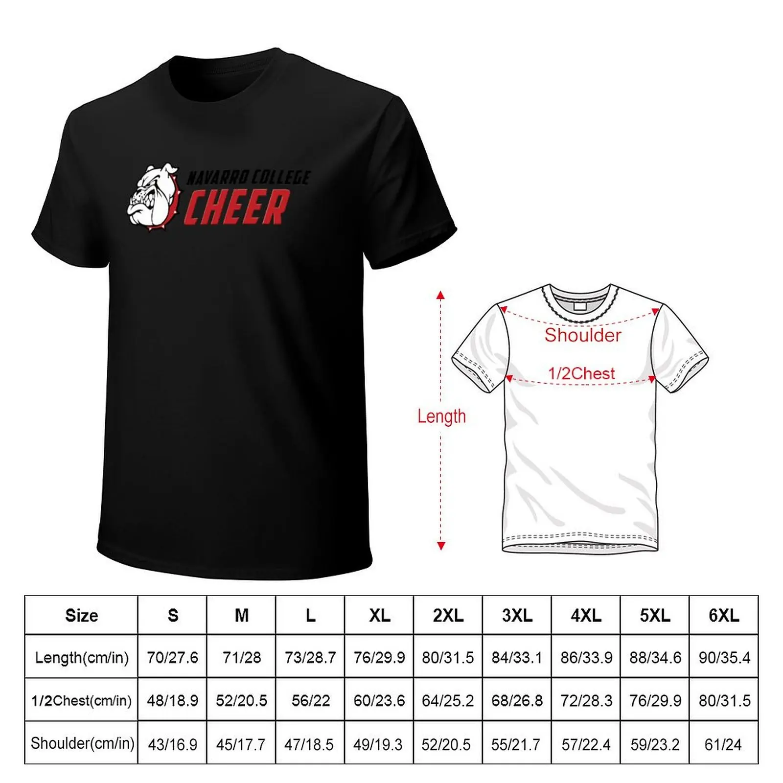 Navarro Cheer Team T-Shirt summer top tees graphic tee shirt mens graphic t-shirts big and tall